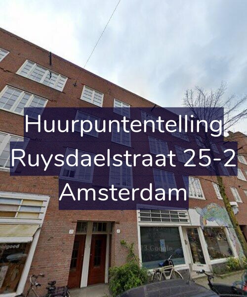 Foto gevel Huurpuntentelling voor Ruysdaelstraat 25-2, Amsterdam