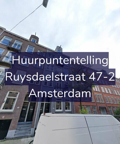 Foto gevel Huurpuntentelling voor Ruysdaelstraat 47-2, Amsterdam