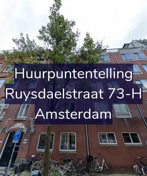 Foto gevel Huurpuntentelling voor Ruysdaelstraat 73-H, Amsterdam