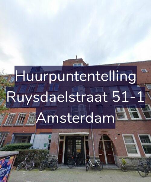 Foto gevel Huurpuntentelling voor Ruysdaelstraat 51-1, Amsterdam