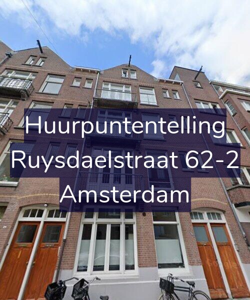 Foto gevel Huurpuntentelling voor Ruysdaelstraat 62-2, Amsterdam