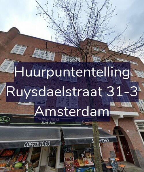 Foto gevel Huurpuntentelling voor Ruysdaelstraat 31-3, Amsterdam