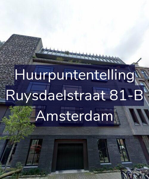Foto gevel Huurpuntentelling voor Ruysdaelstraat 81-B, Amsterdam