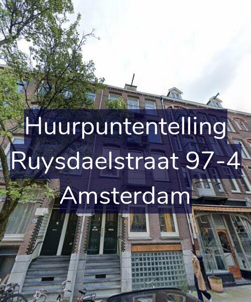 Foto gevel Huurpuntentelling voor Ruysdaelstraat 97-4, Amsterdam