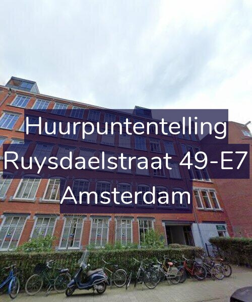 Foto gevel Huurpuntentelling voor Ruysdaelstraat 49-E7, Amsterdam