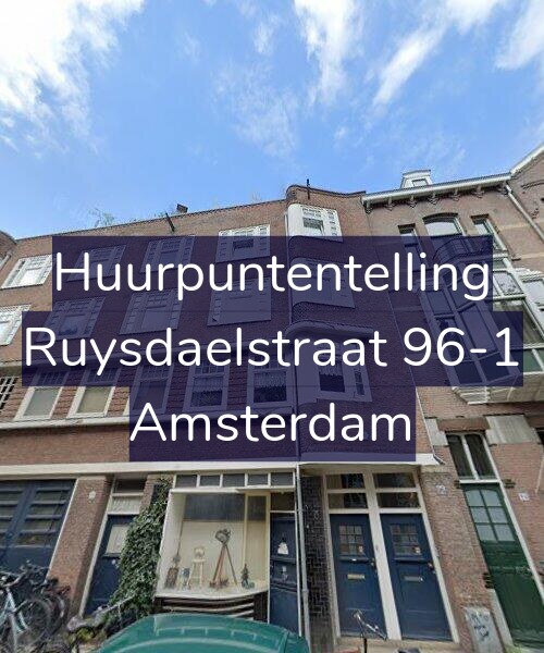 Foto gevel Huurpuntentelling voor Ruysdaelstraat 96-1, Amsterdam
