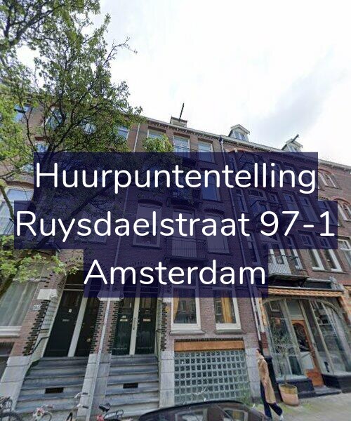 Foto gevel Huurpuntentelling voor Ruysdaelstraat 97-1, Amsterdam