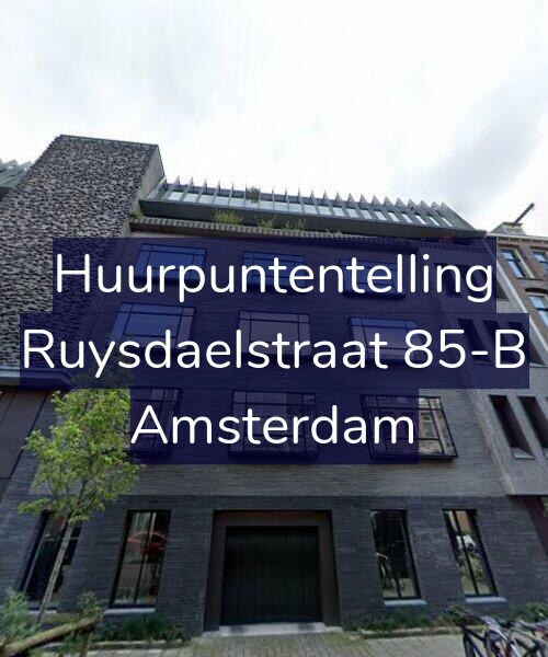 Foto gevel Huurpuntentelling voor Ruysdaelstraat 85-B, Amsterdam