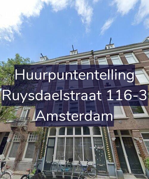 Foto gevel Huurpuntentelling voor Ruysdaelstraat 116-3, Amsterdam