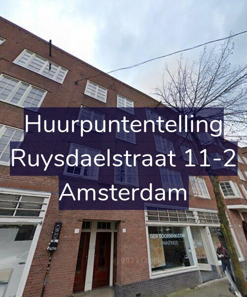 Foto gevel Huurpuntentelling voor Ruysdaelstraat 11-2, Amsterdam