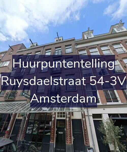 Foto gevel Huurpuntentelling voor Ruysdaelstraat 54-3V, Amsterdam