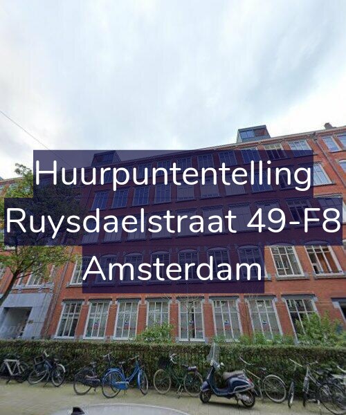 Foto gevel Huurpuntentelling voor Ruysdaelstraat 49-F8, Amsterdam