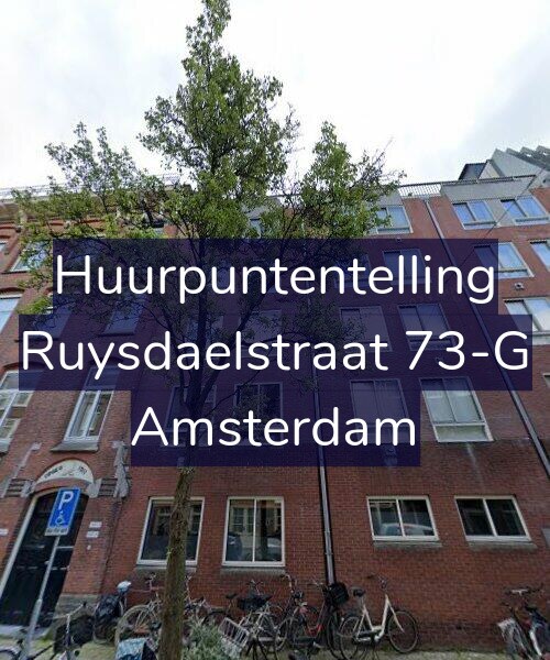 Foto gevel Huurpuntentelling voor Ruysdaelstraat 73-G, Amsterdam