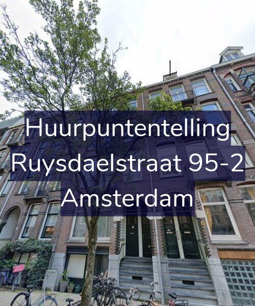 Foto gevel Huurpuntentelling voor Ruysdaelstraat 95-2, Amsterdam