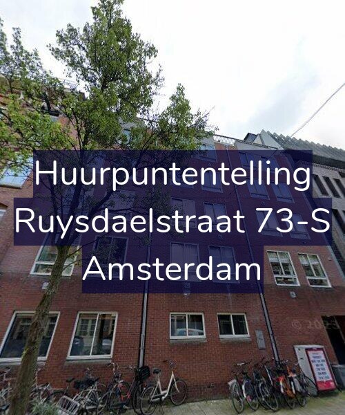 Foto gevel Huurpuntentelling voor Ruysdaelstraat 73-S, Amsterdam