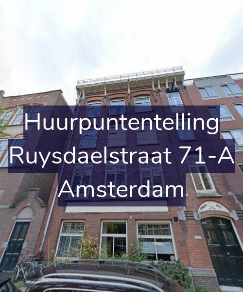 Foto gevel Huurpuntentelling voor Ruysdaelstraat 71-A, Amsterdam