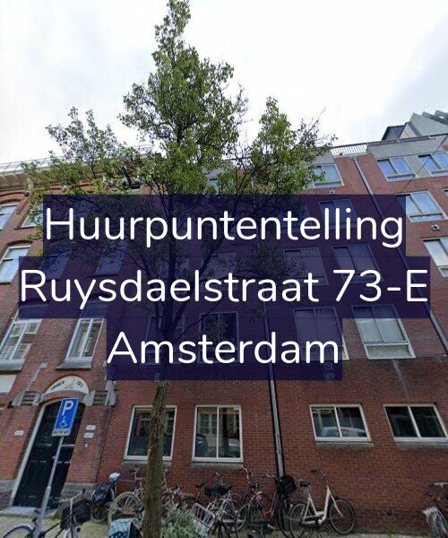 Foto gevel Huurpuntentelling voor Ruysdaelstraat 73-E, Amsterdam