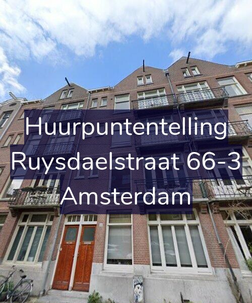 Foto gevel Huurpuntentelling voor Ruysdaelstraat 66-3, Amsterdam