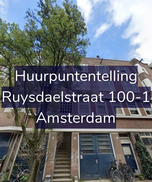 Foto gevel Huurpuntentelling voor Ruysdaelstraat 100-1, Amsterdam
