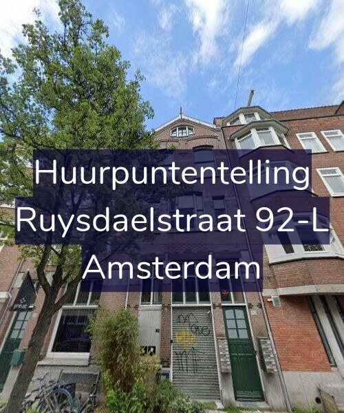 Foto gevel Huurpuntentelling voor Ruysdaelstraat 92-L, Amsterdam