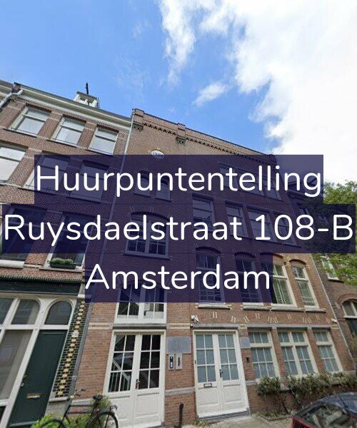 Foto gevel Huurpuntentelling voor Ruysdaelstraat 108-B, Amsterdam