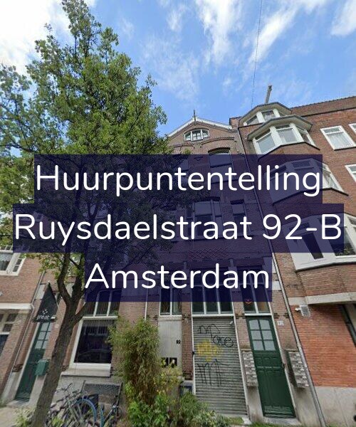 Foto gevel Huurpuntentelling voor Ruysdaelstraat 92-B, Amsterdam