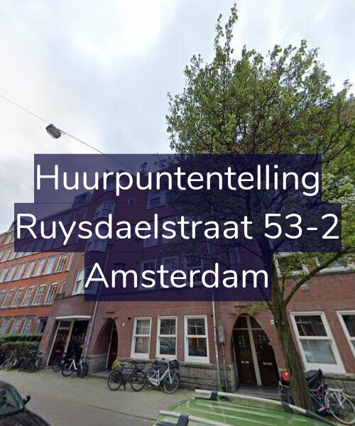 Foto gevel Huurpuntentelling voor Ruysdaelstraat 53-2, Amsterdam