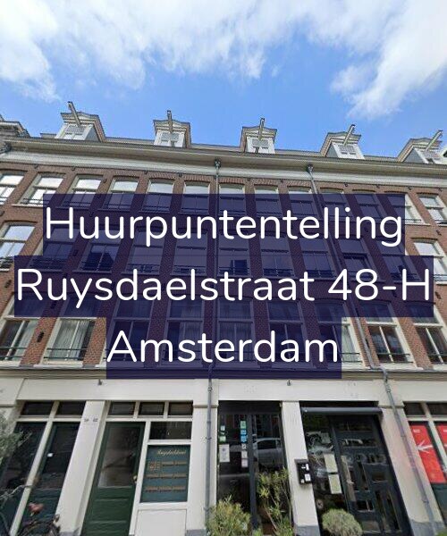 Foto gevel Huurpuntentelling voor Ruysdaelstraat 48-H, Amsterdam