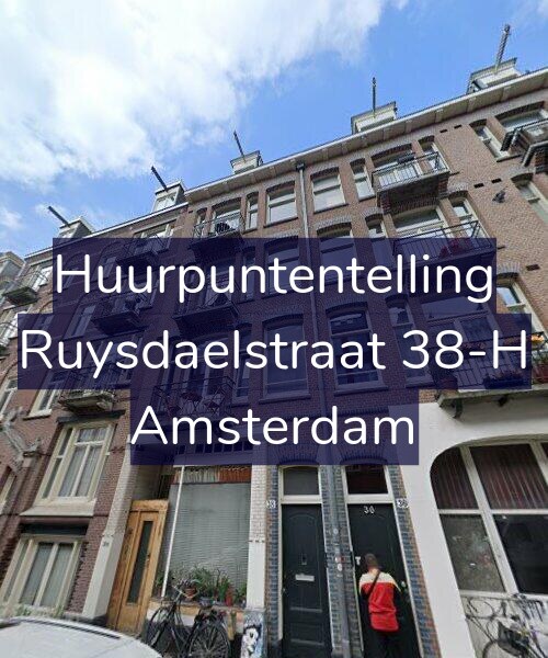 Foto gevel Huurpuntentelling voor Ruysdaelstraat 38-H, Amsterdam