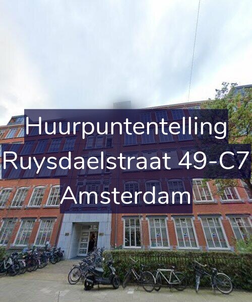 Foto gevel Huurpuntentelling voor Ruysdaelstraat 49-C7, Amsterdam