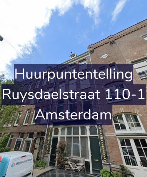 Foto gevel Huurpuntentelling voor Ruysdaelstraat 110-1, Amsterdam
