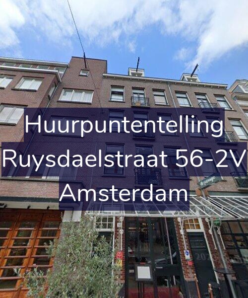 Foto gevel Huurpuntentelling voor Ruysdaelstraat 56-2V, Amsterdam