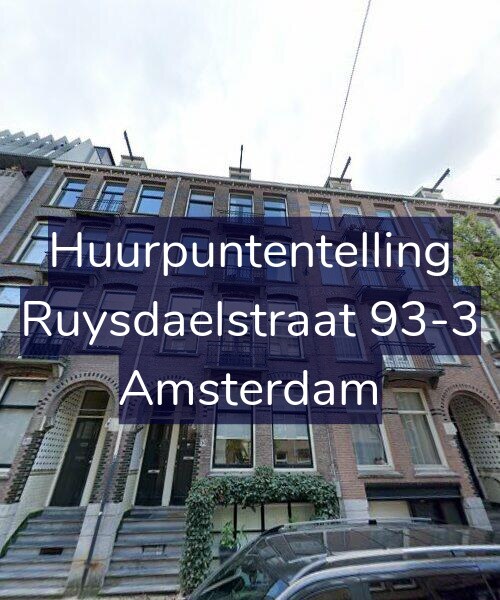 Foto gevel Huurpuntentelling voor Ruysdaelstraat 93-3, Amsterdam