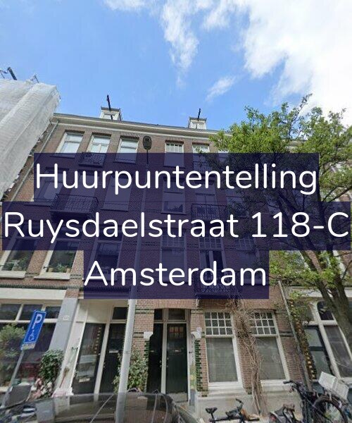 Foto gevel Huurpuntentelling voor Ruysdaelstraat 118-C, Amsterdam