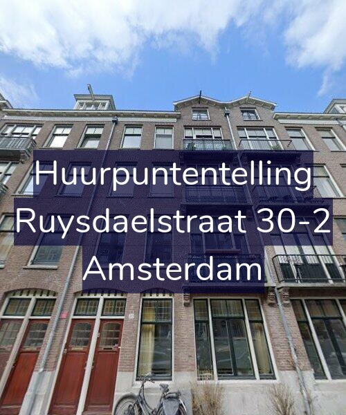 Foto gevel Huurpuntentelling voor Ruysdaelstraat 30-2, Amsterdam