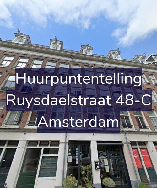 Foto gevel Huurpuntentelling voor Ruysdaelstraat 48-C, Amsterdam