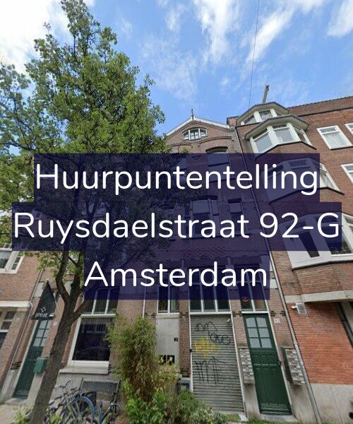 Foto gevel Huurpuntentelling voor Ruysdaelstraat 92-G, Amsterdam