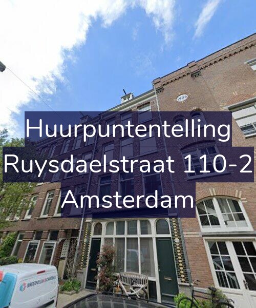 Foto gevel Huurpuntentelling voor Ruysdaelstraat 110-2, Amsterdam