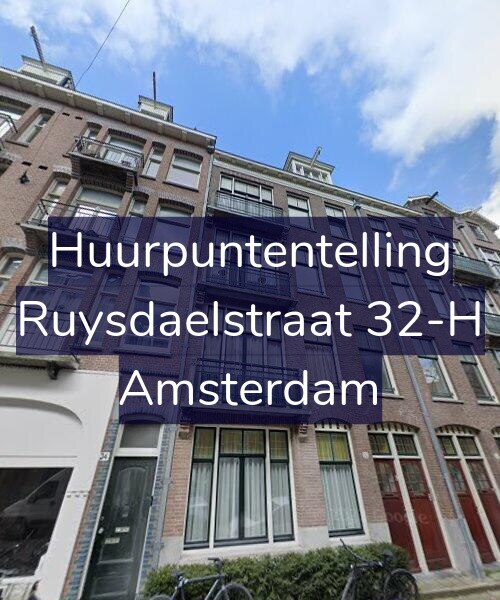 Foto gevel Huurpuntentelling voor Ruysdaelstraat 32-H, Amsterdam