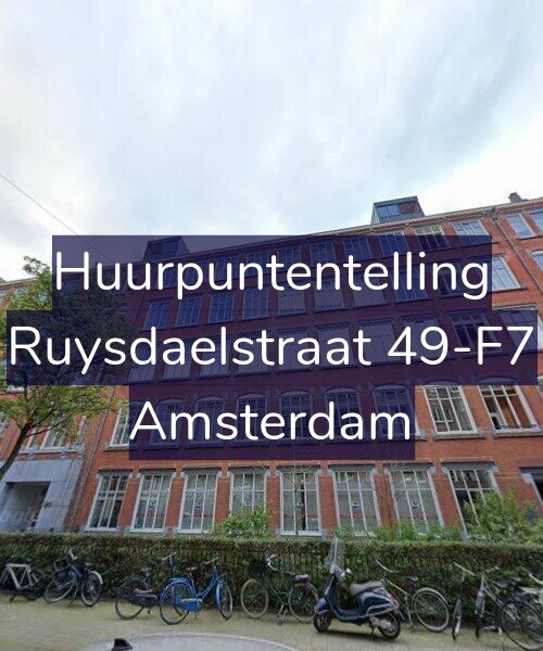 Foto gevel Huurpuntentelling voor Ruysdaelstraat 49-F7, Amsterdam