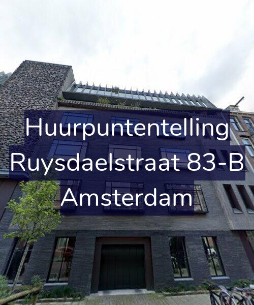 Foto gevel Huurpuntentelling voor Ruysdaelstraat 83-B, Amsterdam