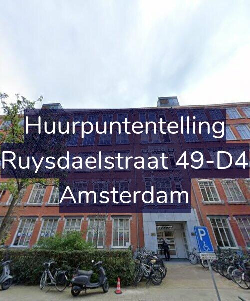 Foto gevel Huurpuntentelling voor Ruysdaelstraat 49-D4, Amsterdam