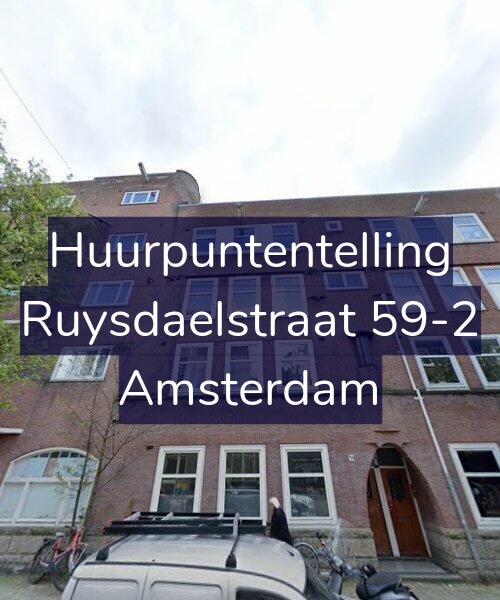 Foto gevel Huurpuntentelling voor Ruysdaelstraat 59-2, Amsterdam