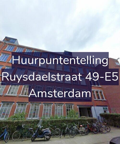 Foto gevel Huurpuntentelling voor Ruysdaelstraat 49-E5, Amsterdam