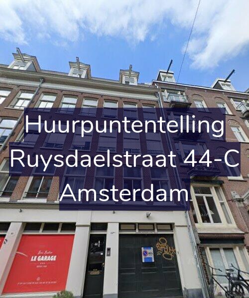 Foto gevel Huurpuntentelling voor Ruysdaelstraat 44-C, Amsterdam