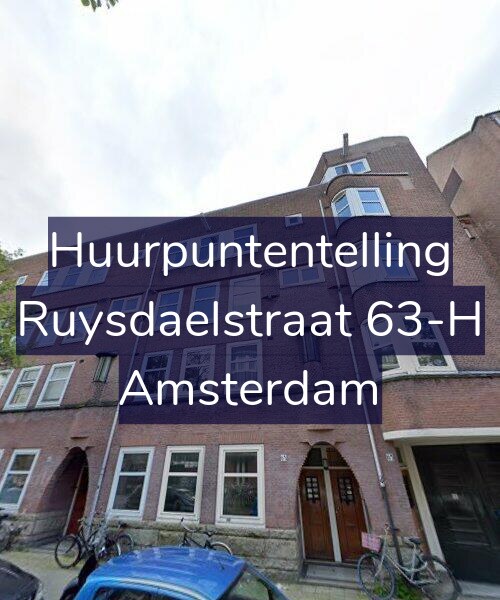 Foto gevel Huurpuntentelling voor Ruysdaelstraat 63-H, Amsterdam