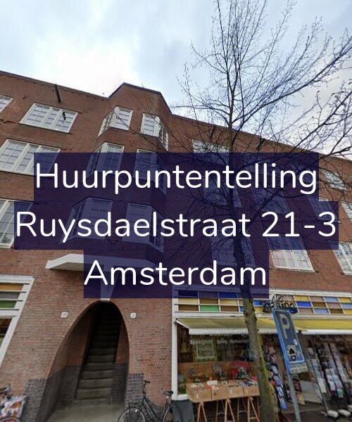 Foto gevel Huurpuntentelling voor Ruysdaelstraat 21-3, Amsterdam