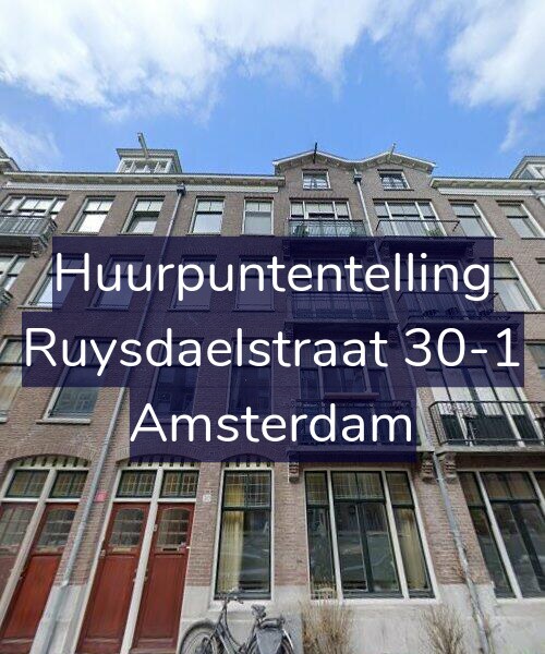 Foto gevel Huurpuntentelling voor Ruysdaelstraat 30-1, Amsterdam