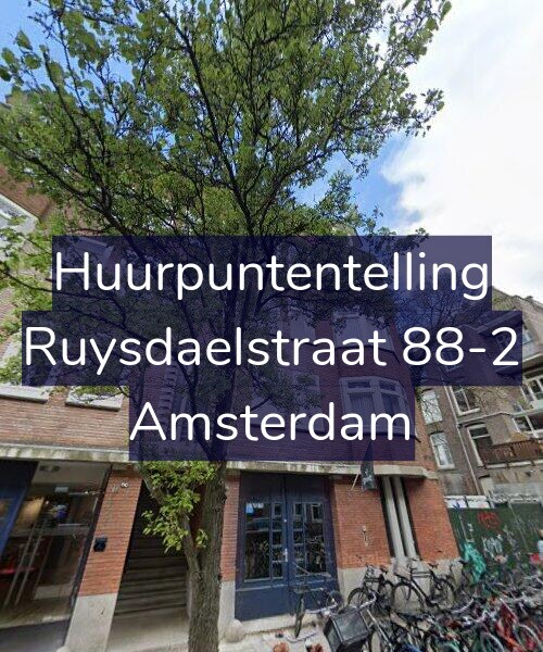 Foto gevel Huurpuntentelling voor Ruysdaelstraat 88-2, Amsterdam