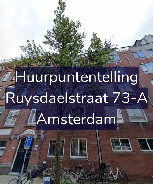 Foto gevel Huurpuntentelling voor Ruysdaelstraat 73-A, Amsterdam